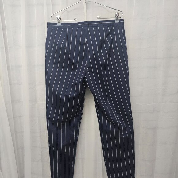 Lauren Ralph Lauren Pants Blue White Striped Nautical Classic Capsule 12 - Picture 4 of 7